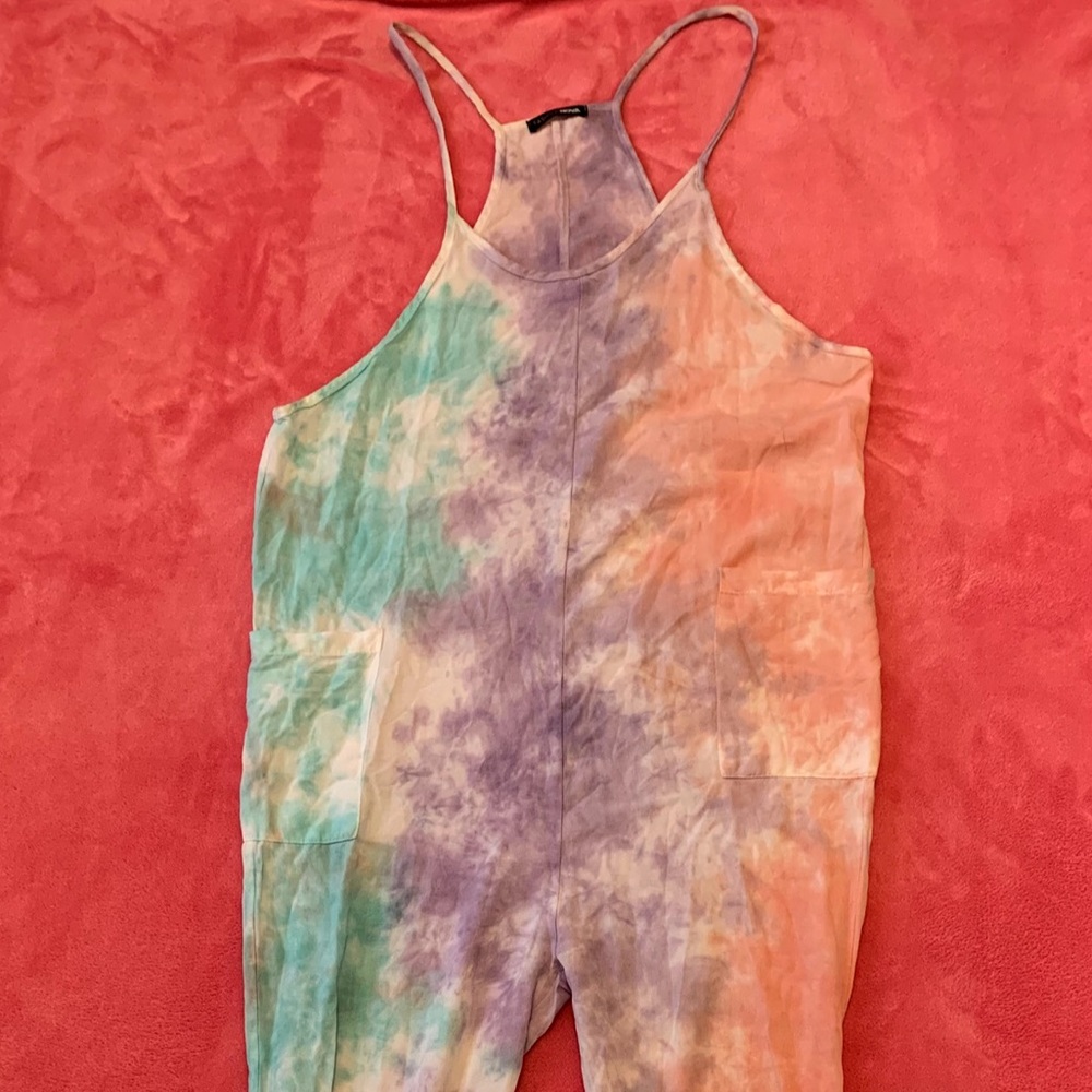 Fashion Nova Tie-Dye Jumpsuit With 2 Side Pockets
